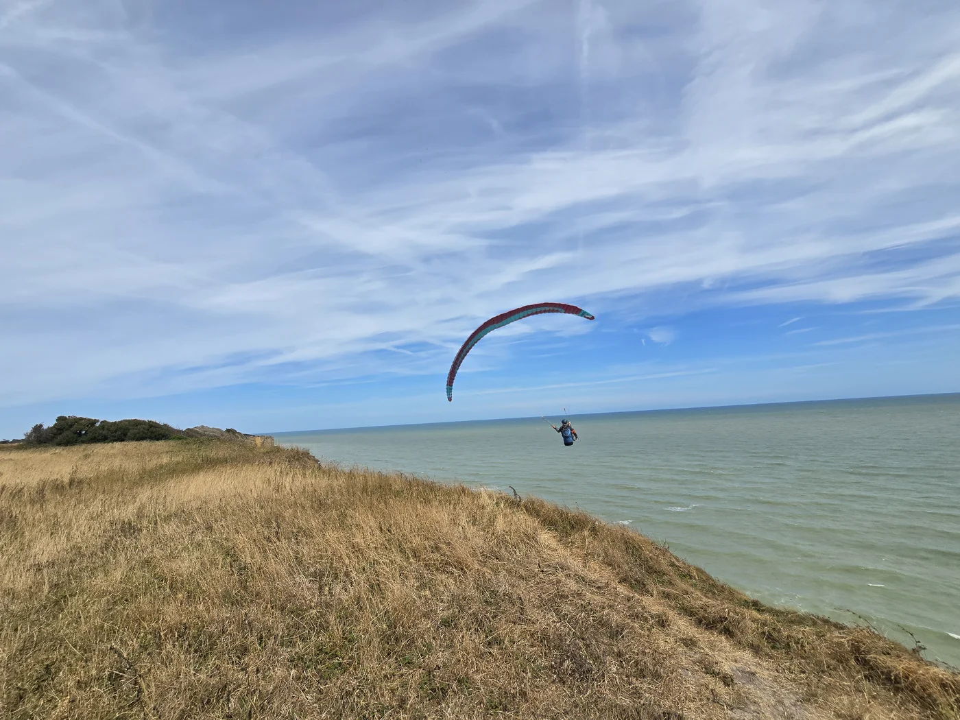 Vol de falaise Parakite Normandie